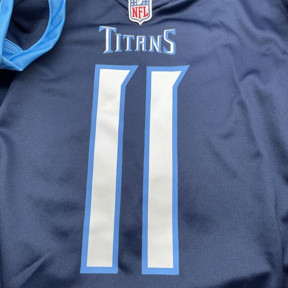 Nike Youth Girls NFL TN Titans Jersey Brown 11 Short Sleeve V-Neck Size Small - Picture 6 of 10